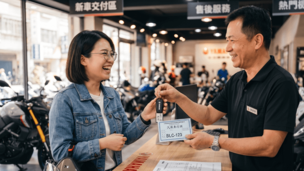 映象車業機車買賣流程說明，專業代辦監理站過戶手續，縮短購車與點收等候時間。