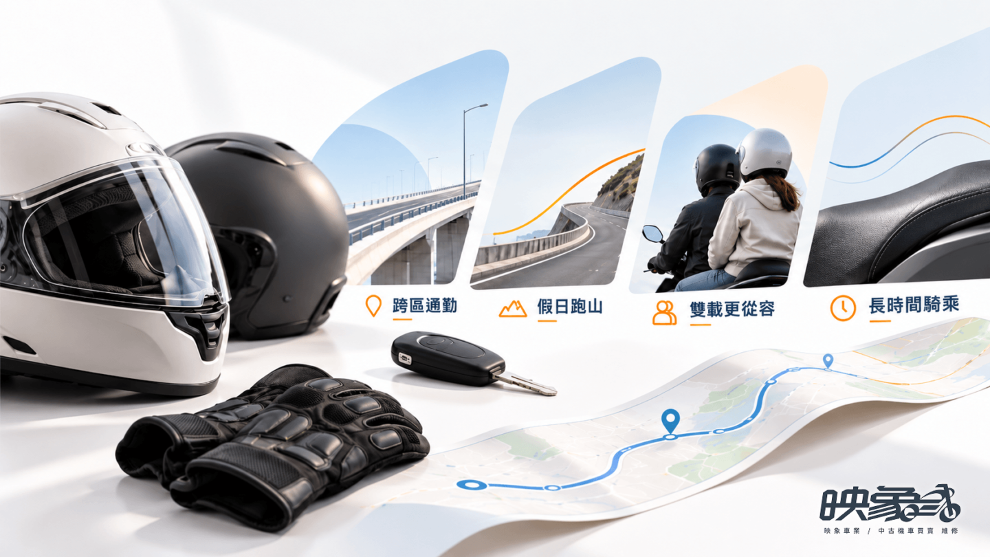 150cc 水冷機車適合跨區通勤、假日跑山、雙載與長時間騎乘等使用習慣